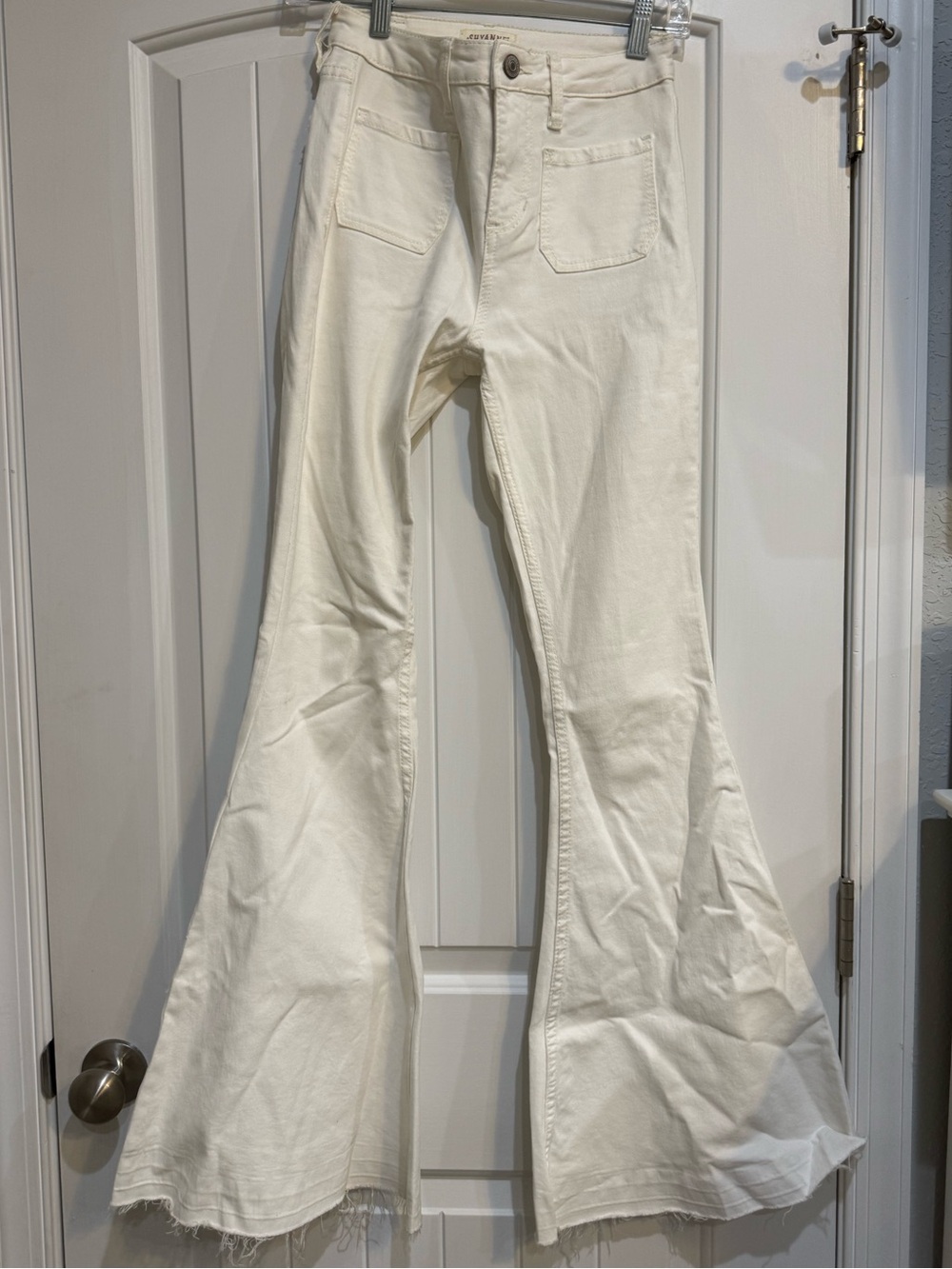 Shyanne White Bootcut Flare Jeans